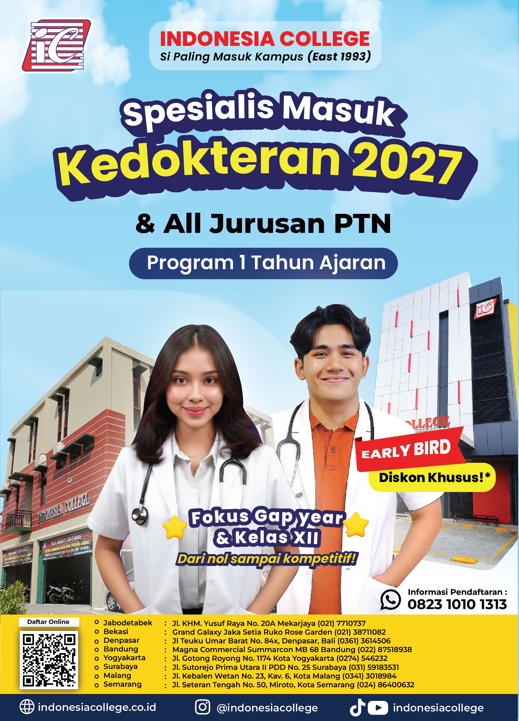 Bimbel Kedokteran 2027 - 1 tahun ajaran