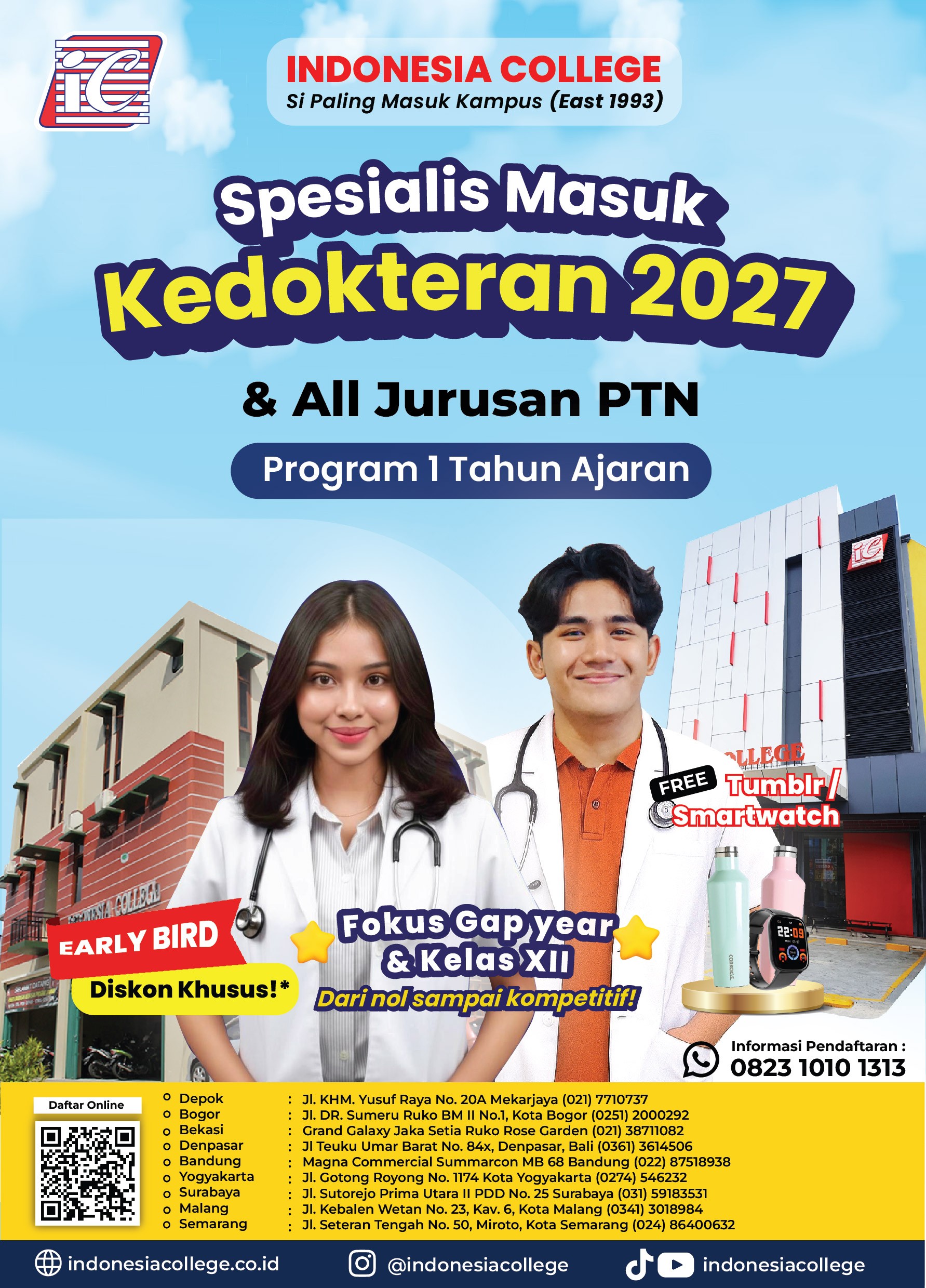Bimbel Kedokteran 1 Tahun Ajaran 2027 